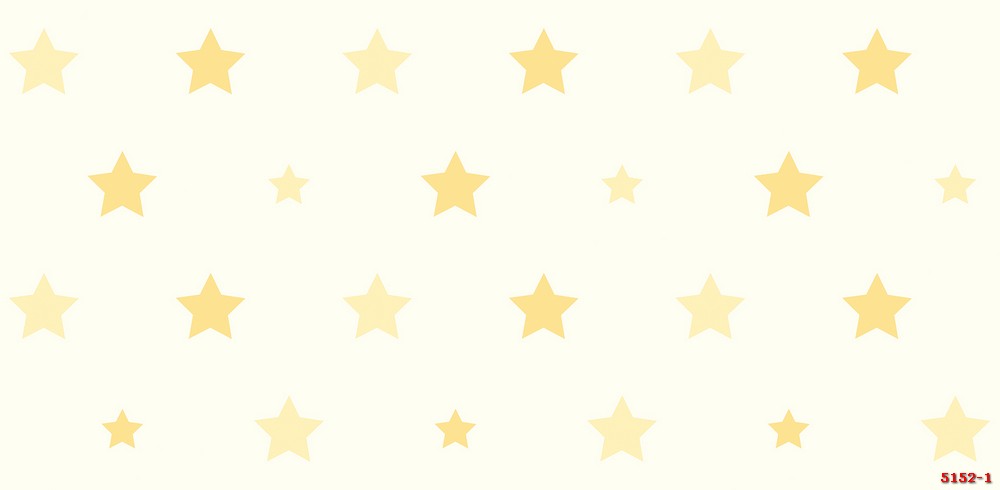 Giấy dán tường hình ngôi sao màu vàng phòng trẻ em 5152-1